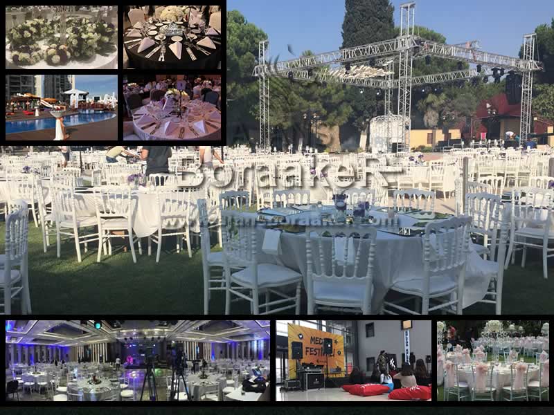 Kiralık organizasyon ekipmanları